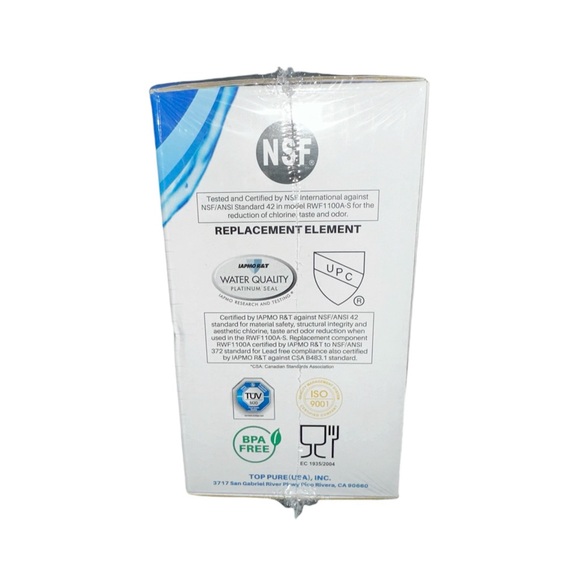 NEW ICEPURE 3 Pack Refrigerator Replacement Water Filter RWF1100A - Picture 2 of 6